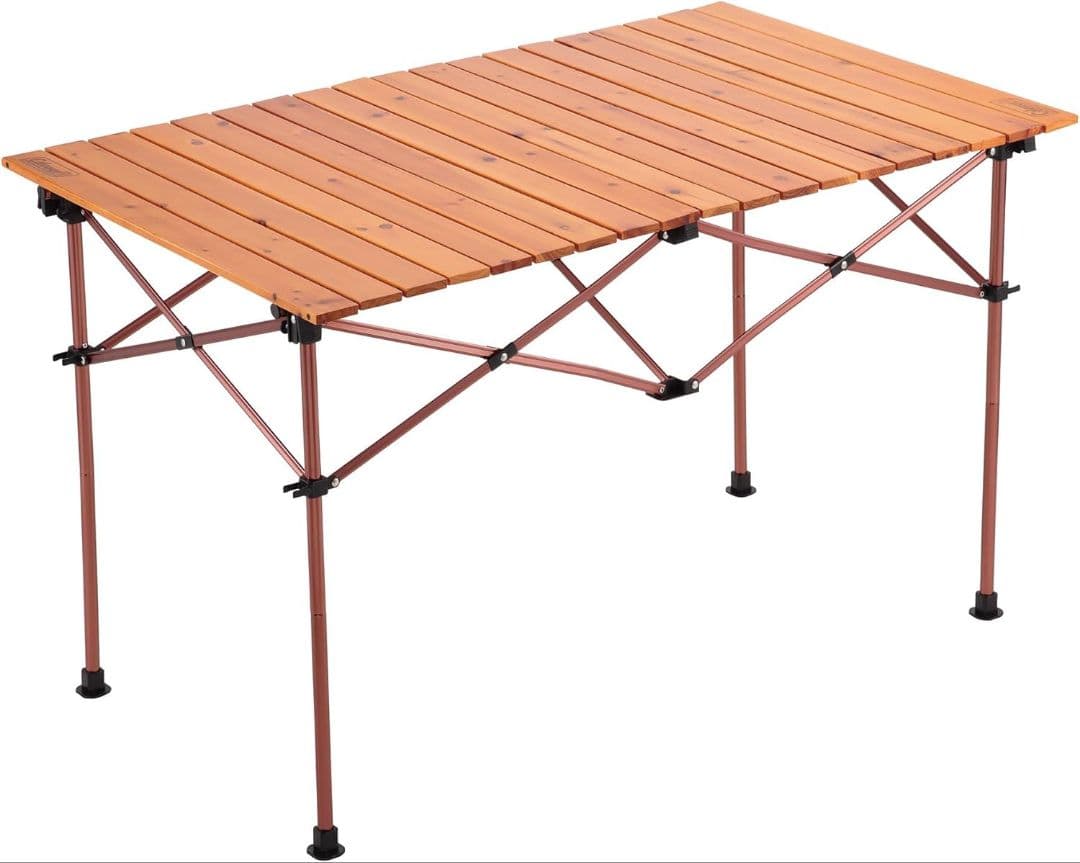 Coleman ナチュラルウッドロールテーブル