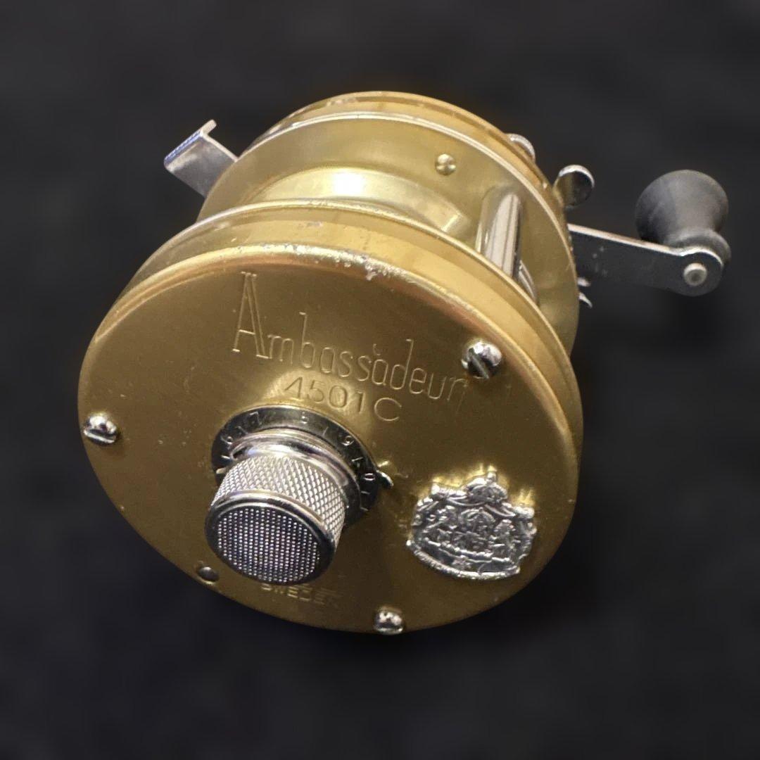 Ambassadeur 4501C ベイトリール ゴールド　左巻き　90年代希少