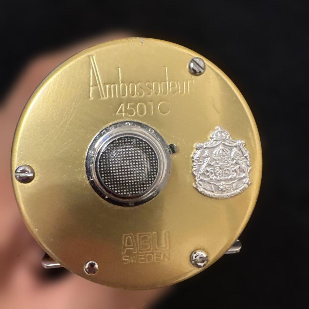 Ambassadeur 4501C ベイトリール ゴールド　左巻き　90年代希少