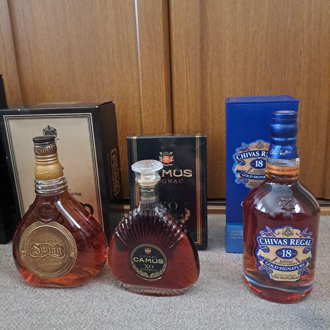 ウイスキー・コニャック5本セット