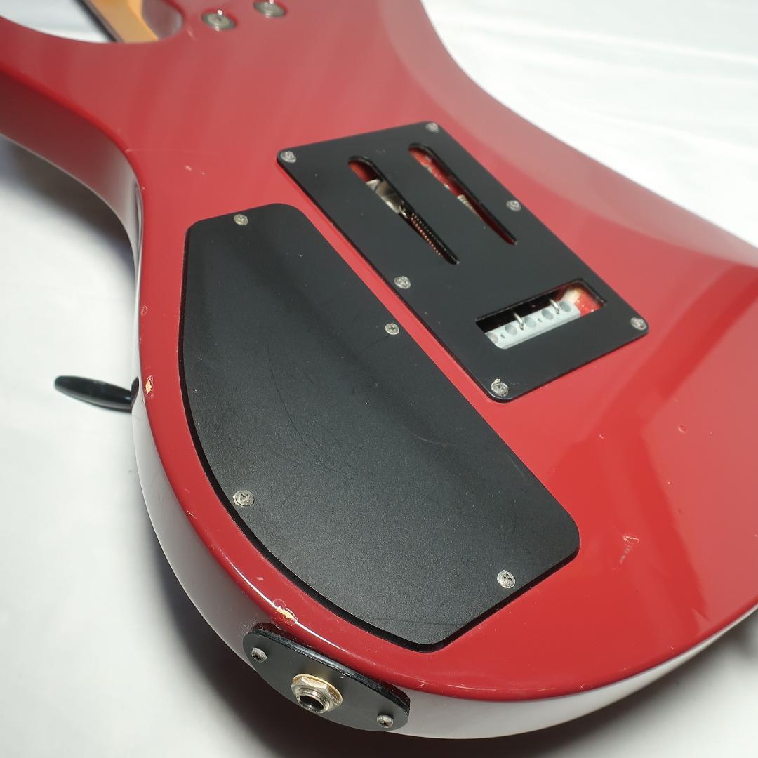 弦交換 FERNANDES エレキギター キルト柄レッド ゴールドパーツ