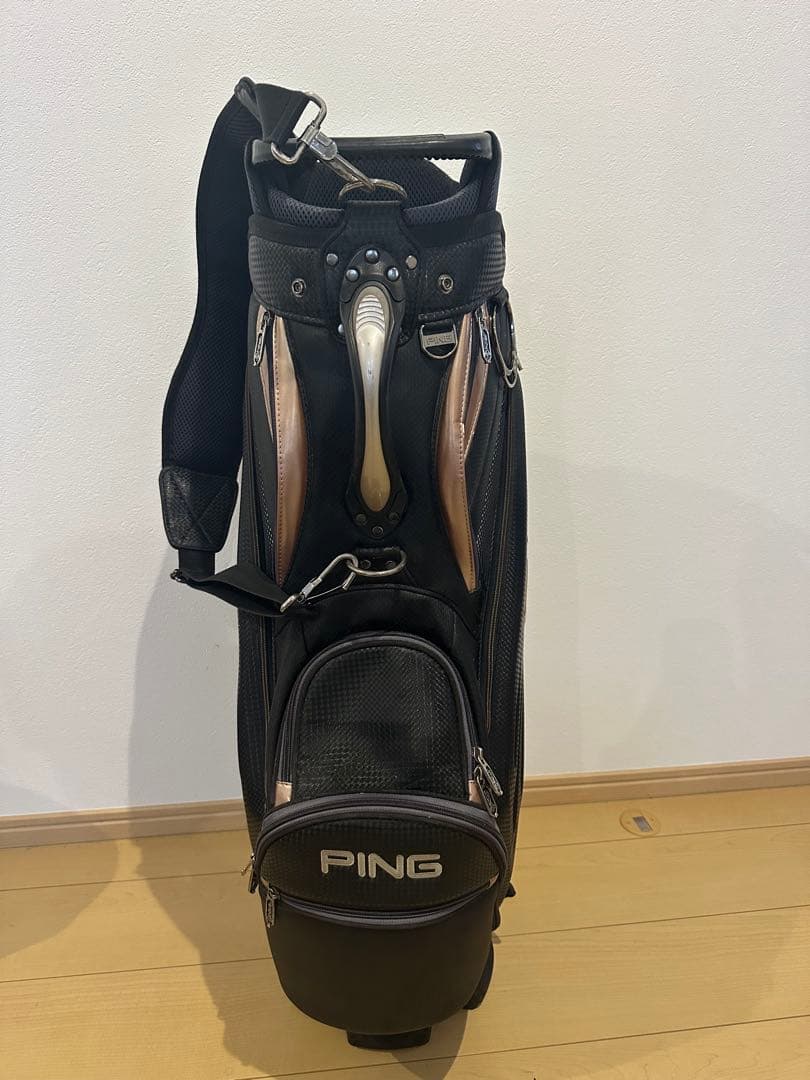PING キャディバッグ ブラック/ゴールド