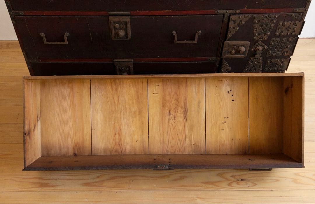 和箪笥　チェスト　M057　古道具　古家具　ビンテージ　アンティーク　レトロ