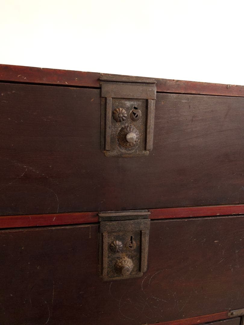 和箪笥　チェスト　M057　古道具　古家具　ビンテージ　アンティーク　レトロ