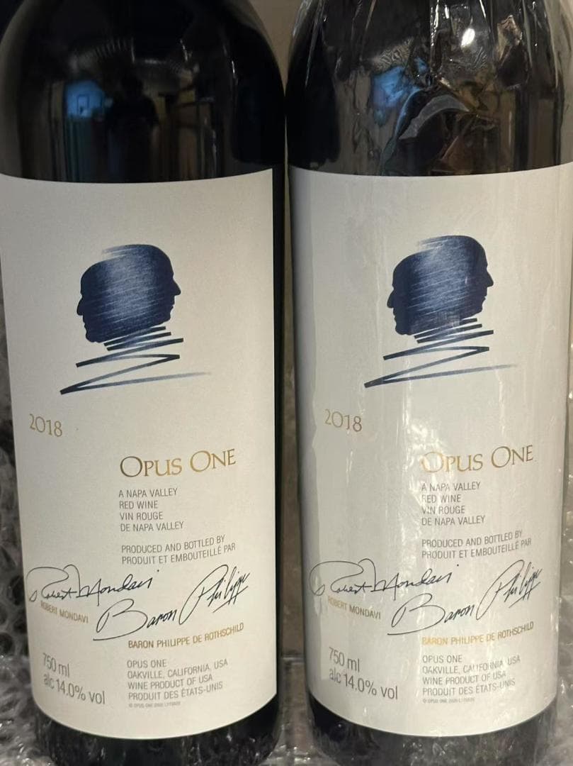 2018年 Opus One カリフォルニア 750ml 2本セット