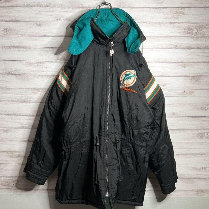 【入手不可能!!】NFL ✈︎マイアミドルフィンズ リバーシブル 中綿ブルゾン