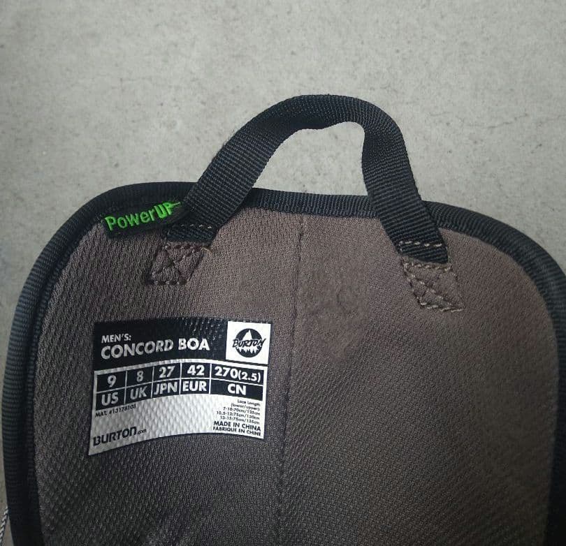 【即日発送_送料無料】BURTON スノボブーツ　CONCORD 27.0cm