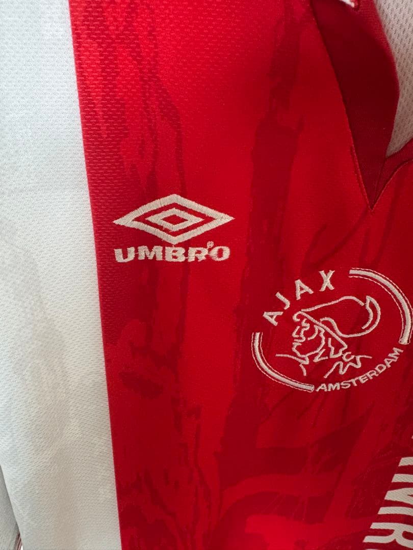 umbro ajax ホームユニフォーム 90s 青タグ oldゲームシャツ