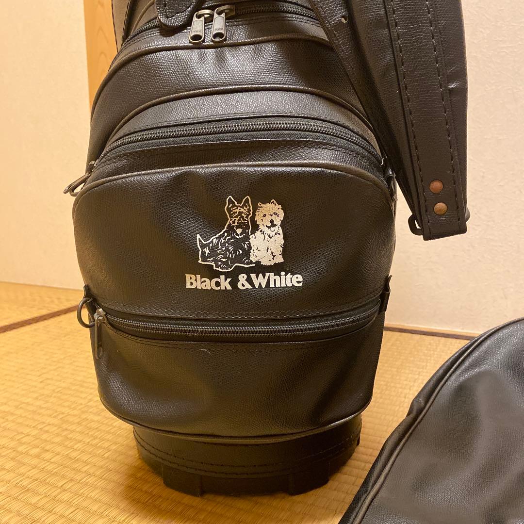 【希少】BLACK&WHITE キャディバッグ