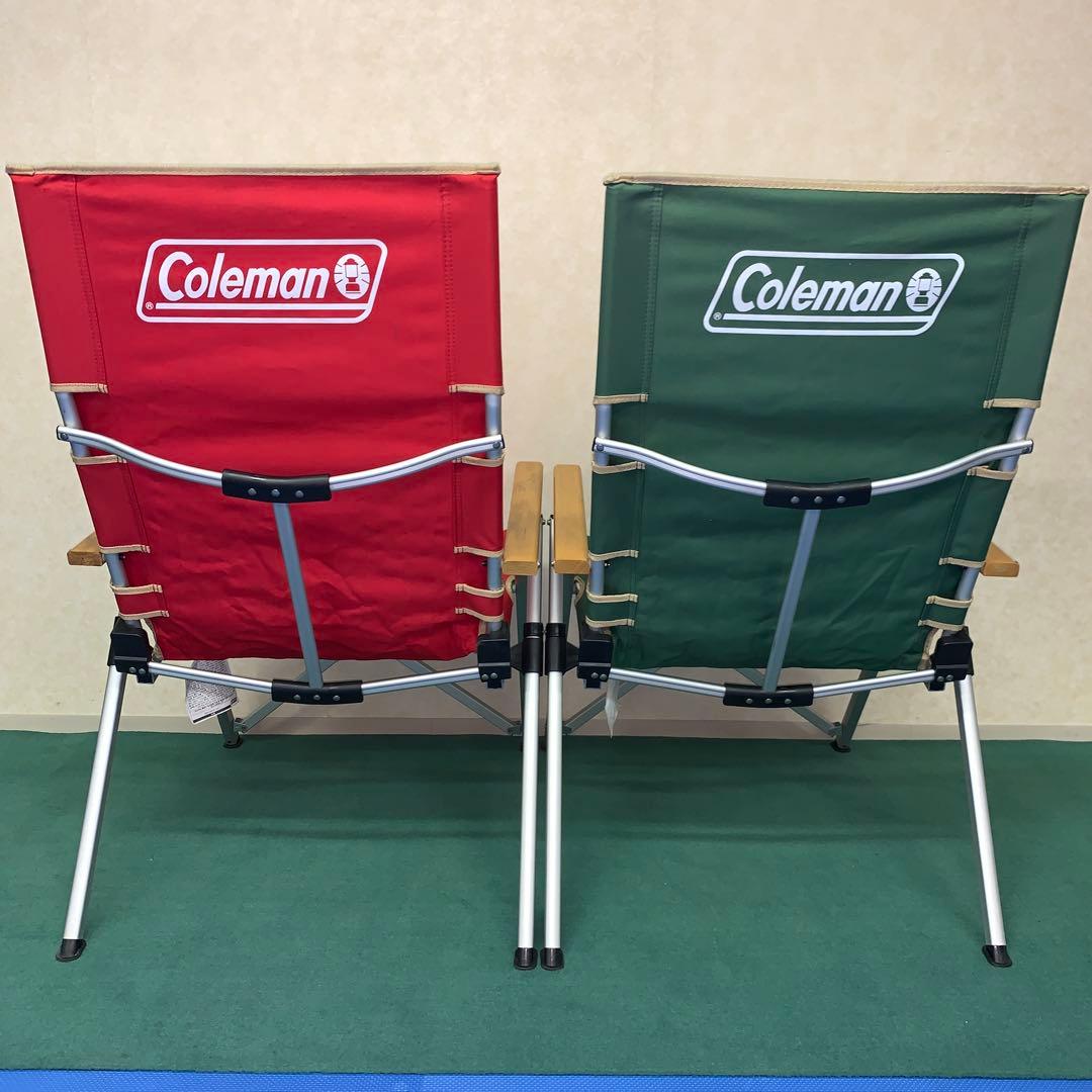 Coleman コールマン レイチェア レッド、グリーン【2脚セット】