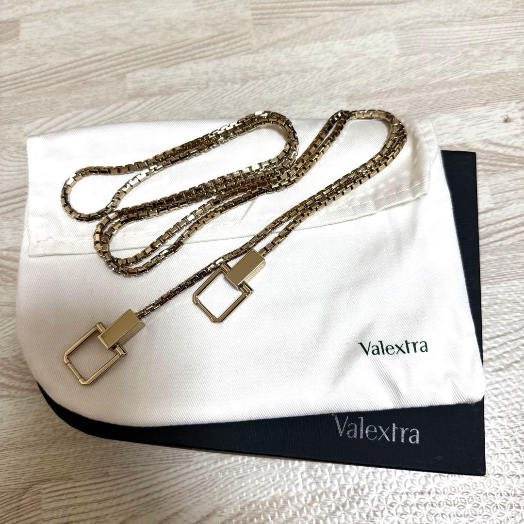 Valextra♦︎チェーンショルダーストラップ♦︎ライトゴールド♦︎新品未使用♦︎
