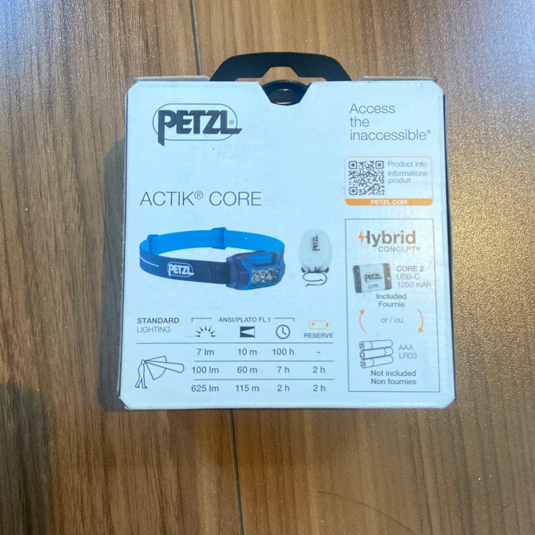 【新品 未開封】ペツルPETZL アクティックコア ヘッドライト625
