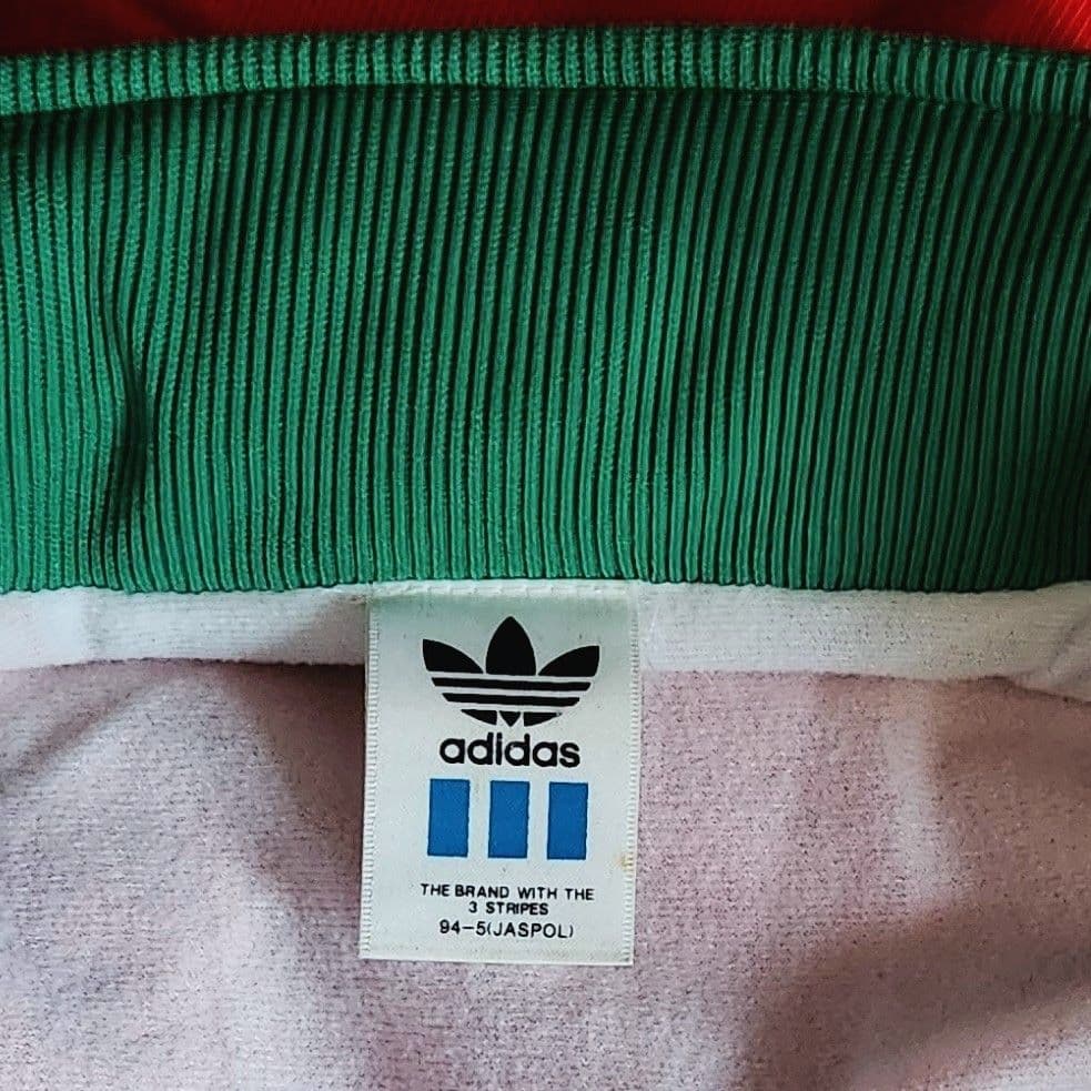 アディダス 90s デサント製 フード付きウインドブレーカー トレフォイル ロゴ