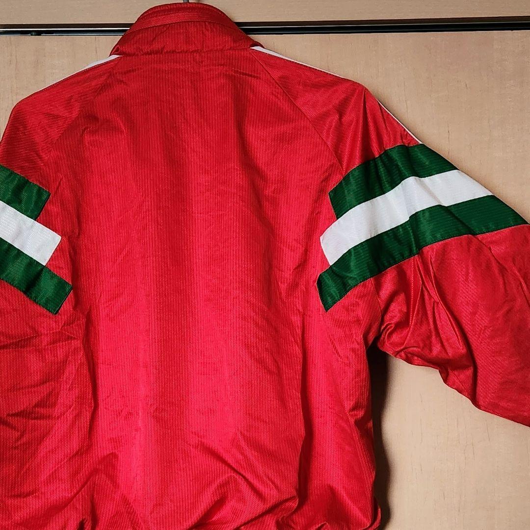 アディダス 90s デサント製 フード付きウインドブレーカー トレフォイル ロゴ