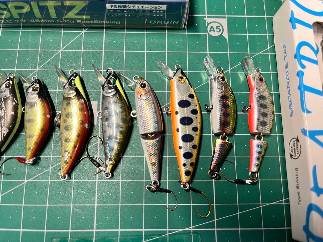 渓流シンキングミノー 12個セット