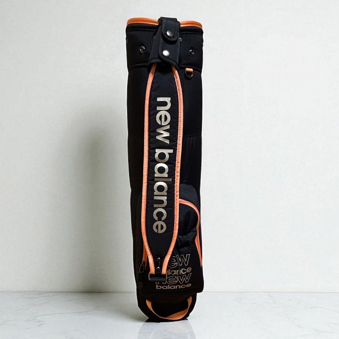 new balance ゴルフバッグ 黒とオレンジ