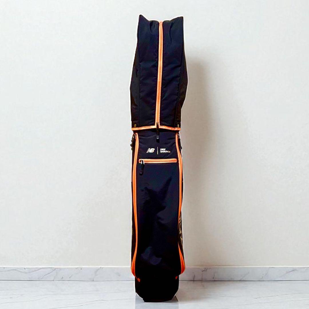 new balance ゴルフバッグ 黒とオレンジ
