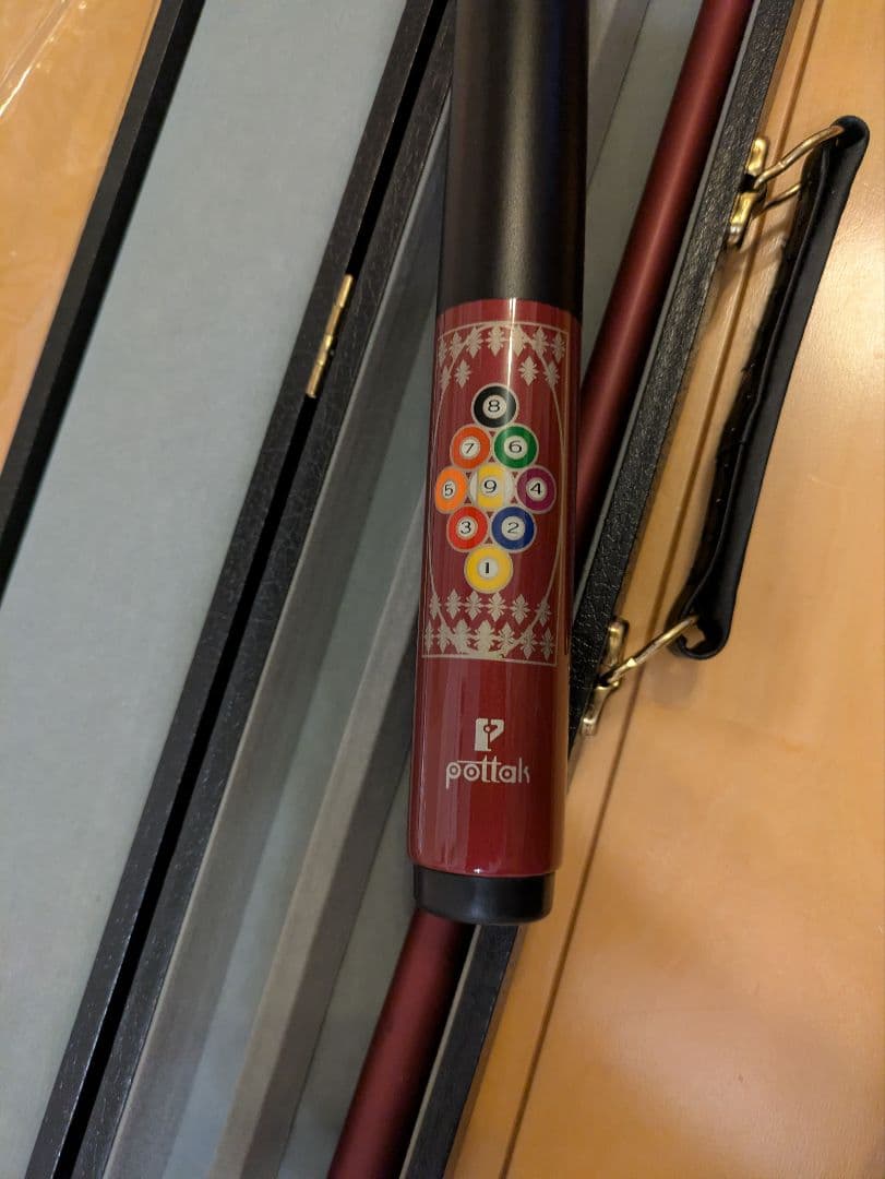 新品　pottak ビリヤード　キュー　148cm　ハードケース付き