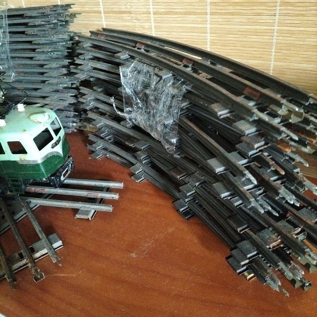 KTM EB5828 3線式Oゲージレトロ鉄道模型 緑色と白色 制御盤付き