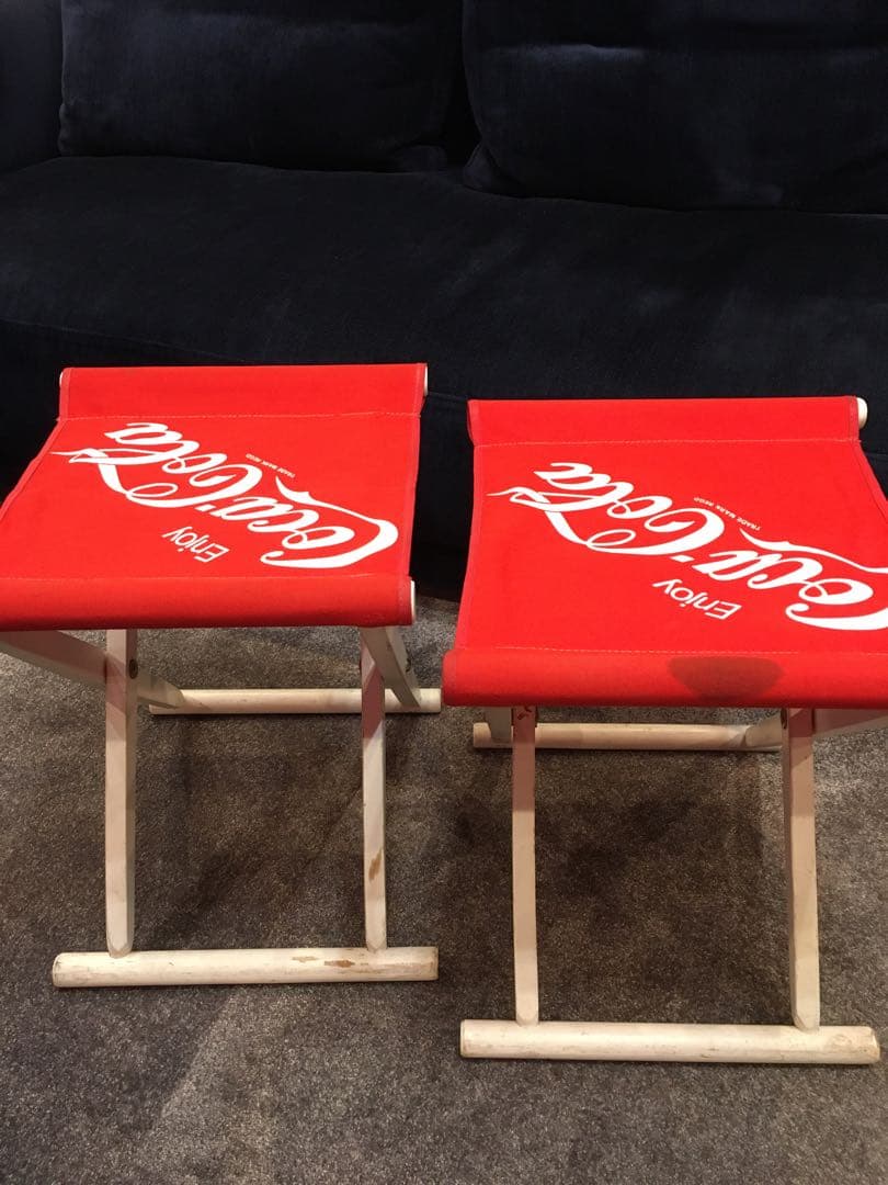 コカコーラ　テーブル　チェアー　セット　折り畳み