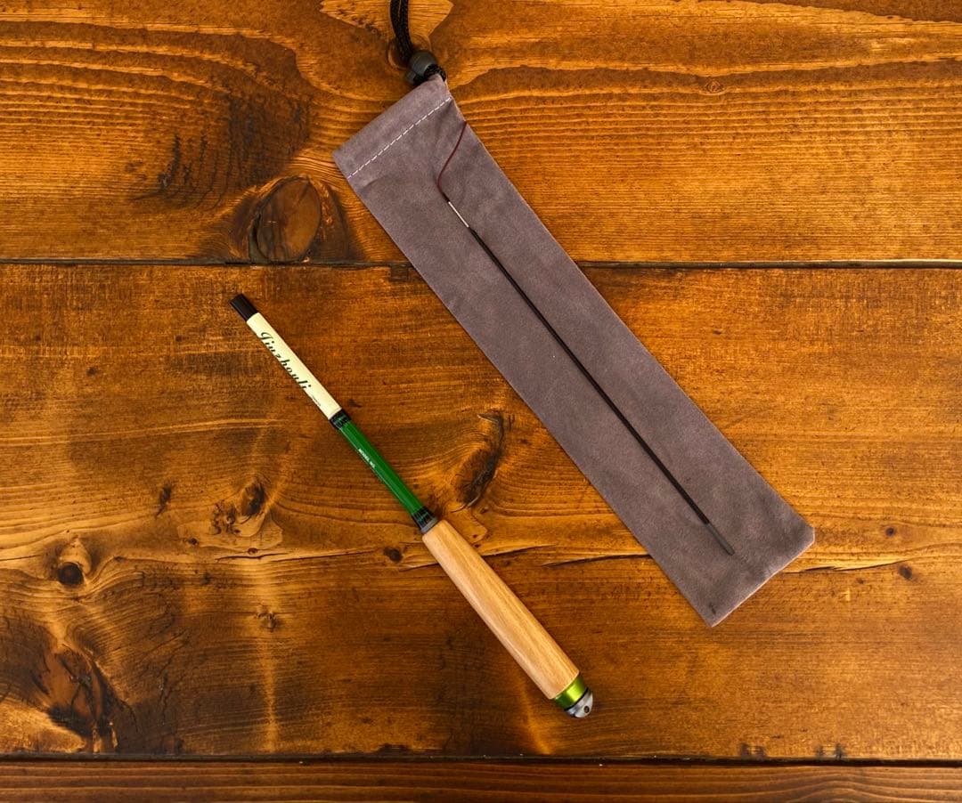 小物釣りセット　タナゴ竿　120cm 餌入れ　ウッドグリップ　振り出し　小物釣り