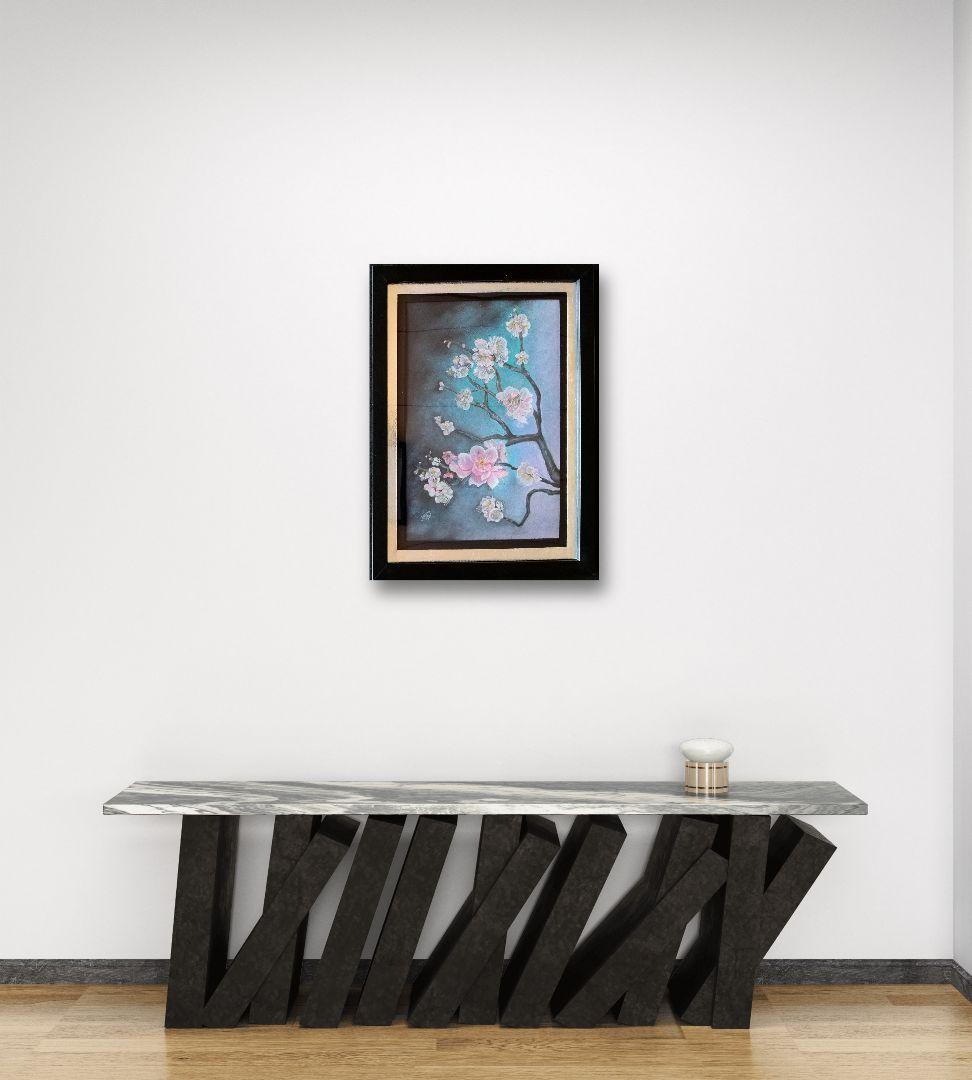 鉛筆手書き絵画盆栽の枝