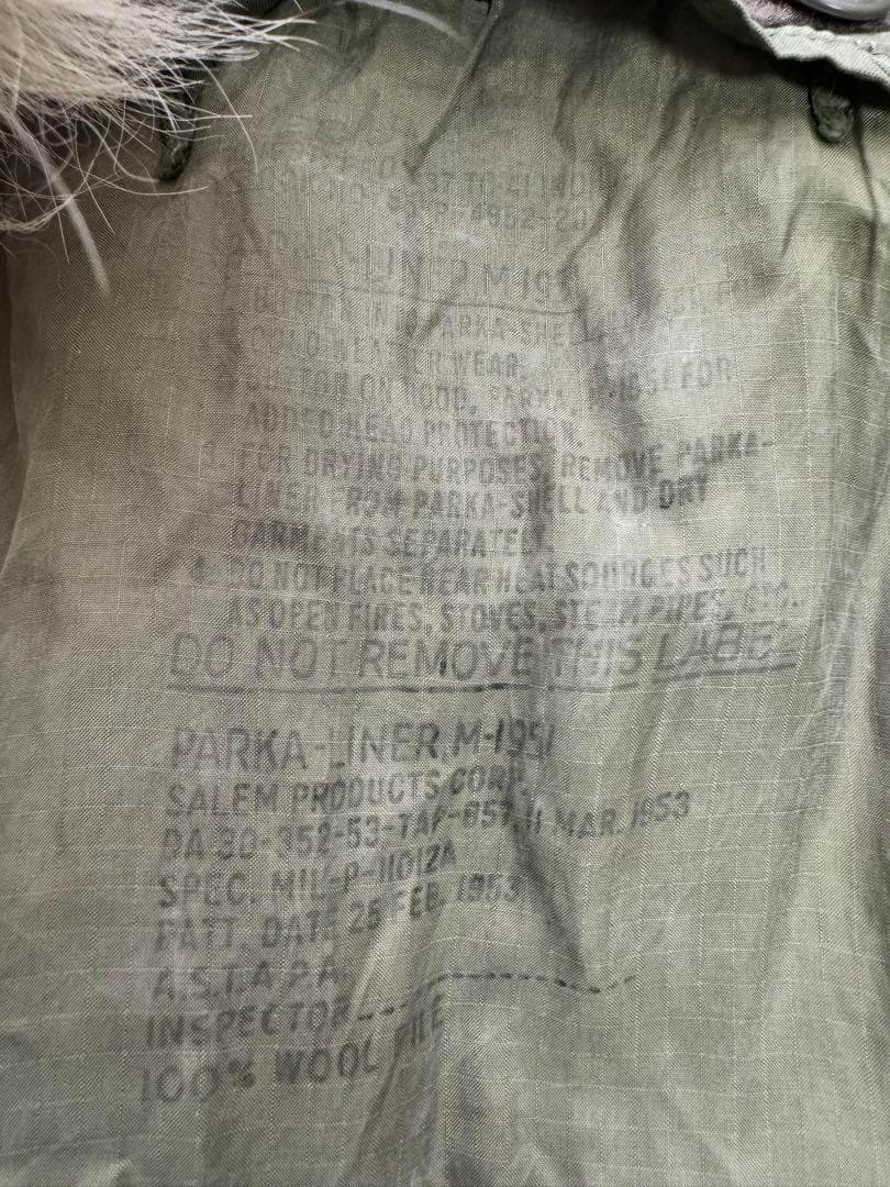 米軍 実物 M-65 パーカー アルミ