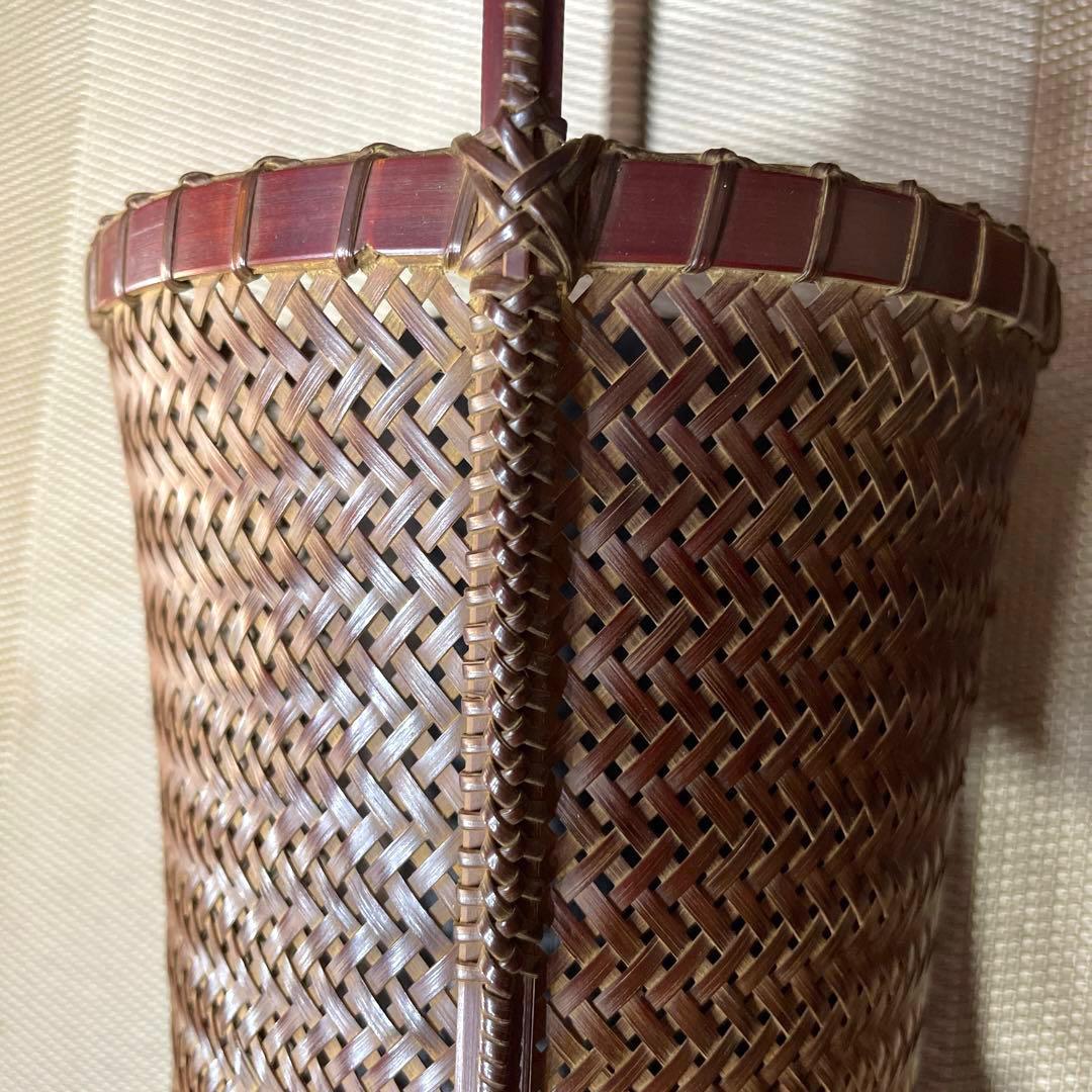 中田錦石作 花籠