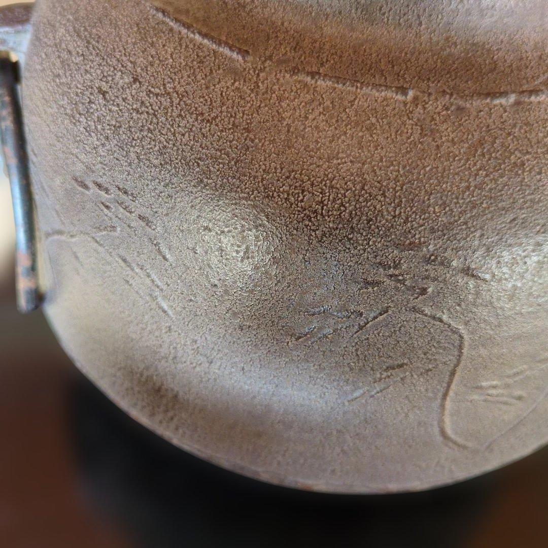 茶道具 面取風炉 野々田風炉型電熱器 五徳 茶釜 台座付