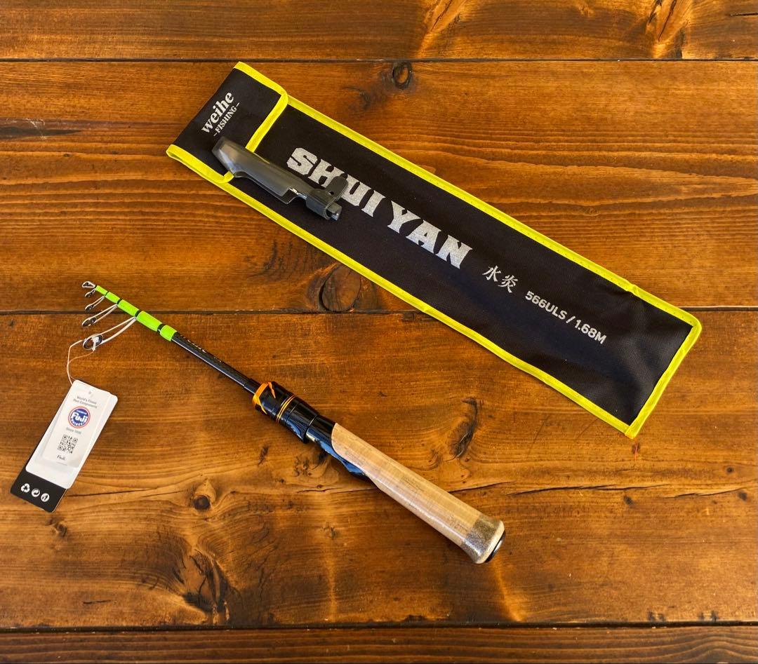 トラウトロッド　5ft6inch スピニングテレスコロッド　渓流釣り　トラウト