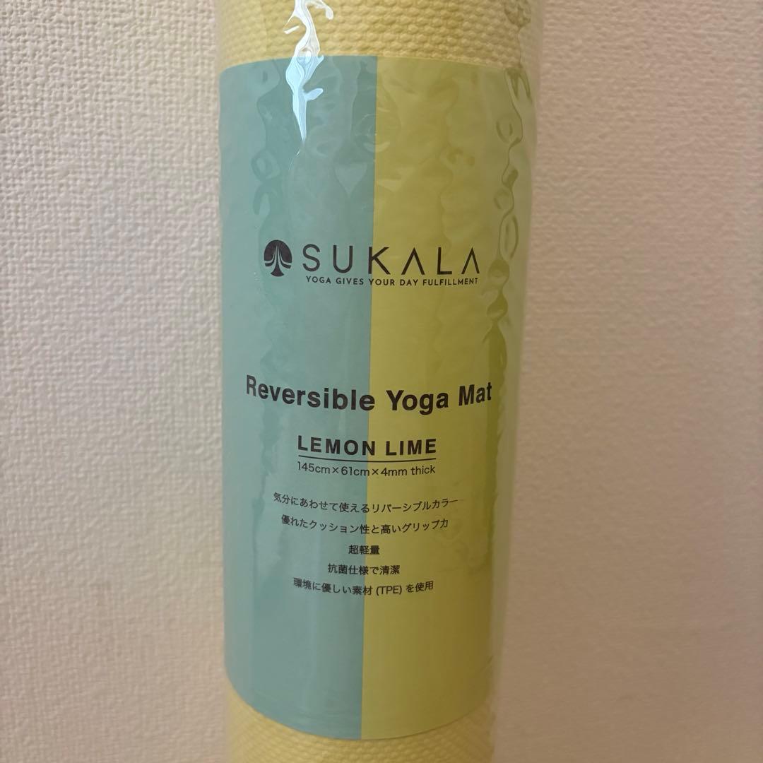 【新品】LAVAヨガマットリバーシブル⭐︎SUKALAヨガマット⭐︎レモンライム