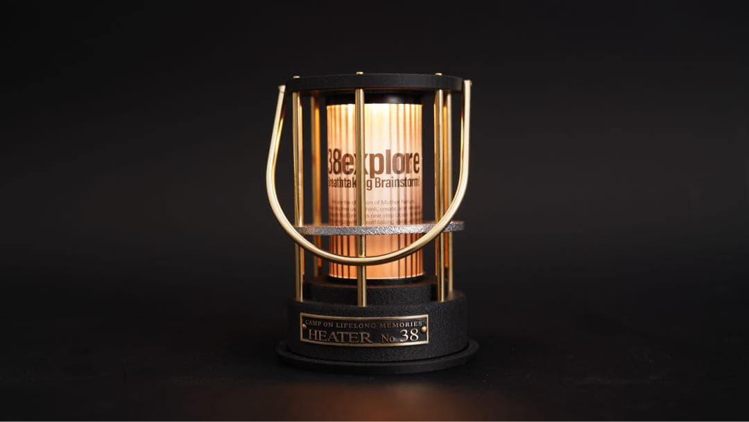 ライト・ランタン heater38 BLACK