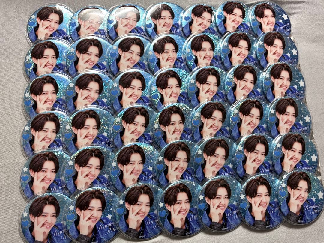 ナンバーワン戦隊ゴジュウジャー 百夜陸王 リクオニスト ホロ缶バッジ B 42個