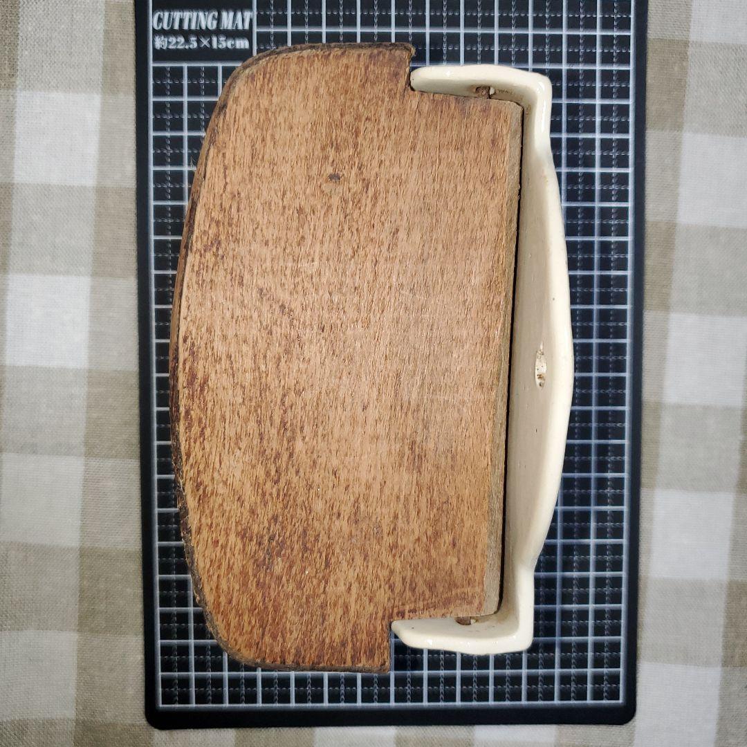 アンティーク　フランス　リュネヴィル　陶器製マッチ入れ　K&G