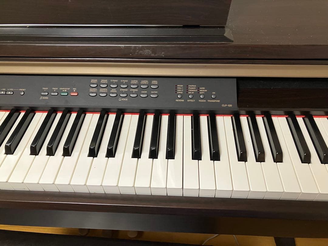 【ジャンク品】YAMAHA CLP-120 デジタルピアノ 椅子付き