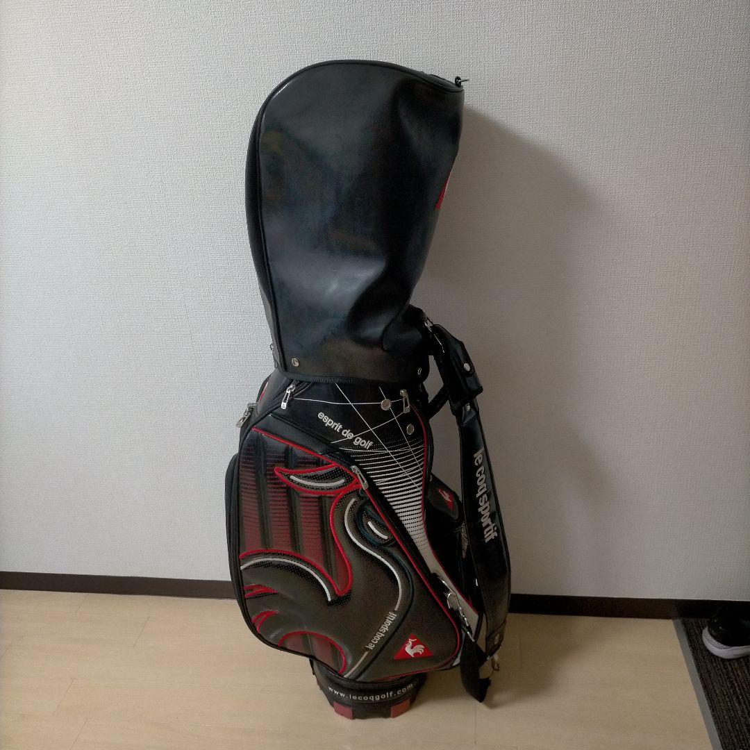 ルコック★le coq sportif★3点式ゴルフバック★黒★☆★
