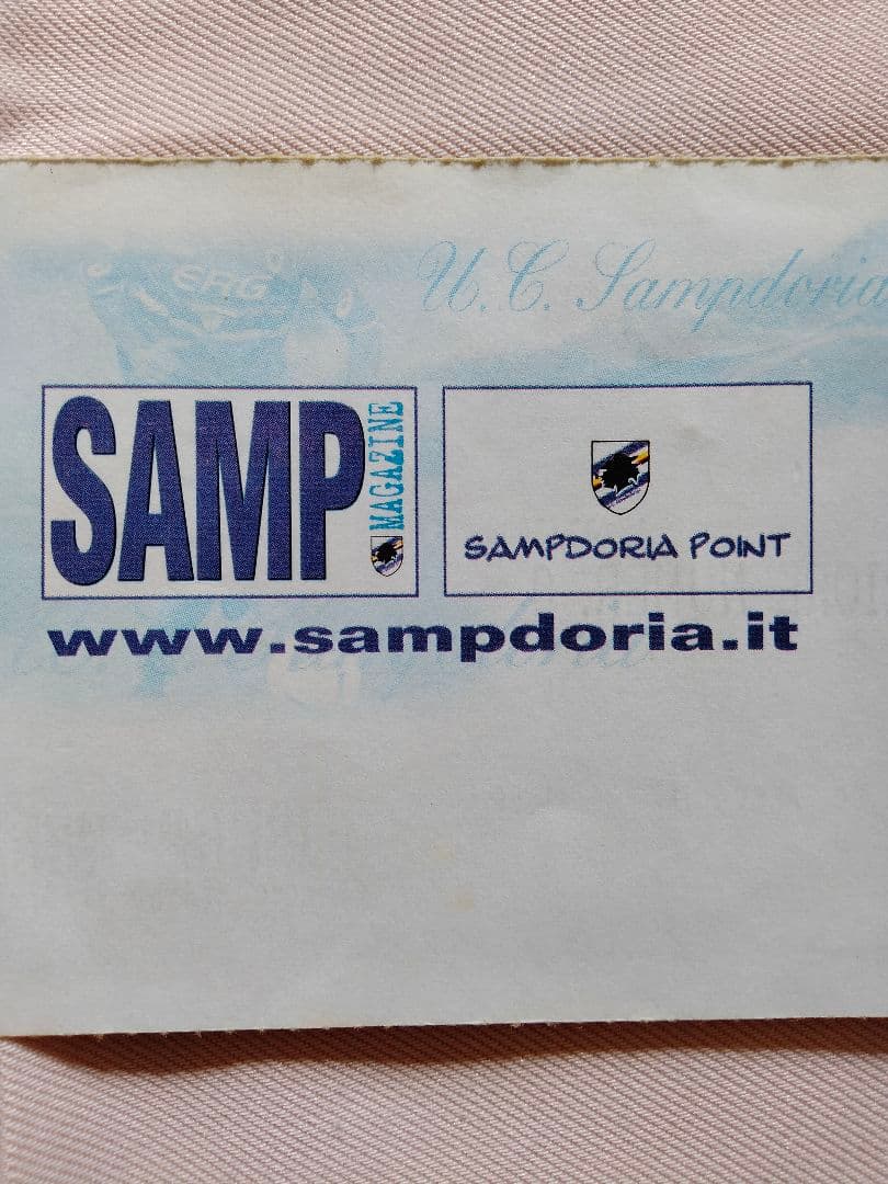セリエＡ　2003 - 2004　サンプドリア 対 ボローニャ　半券チケット