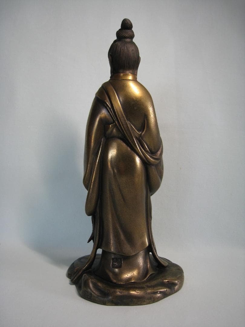 銅製　　悪鬼を除く魚籃観音像　　高村光雲