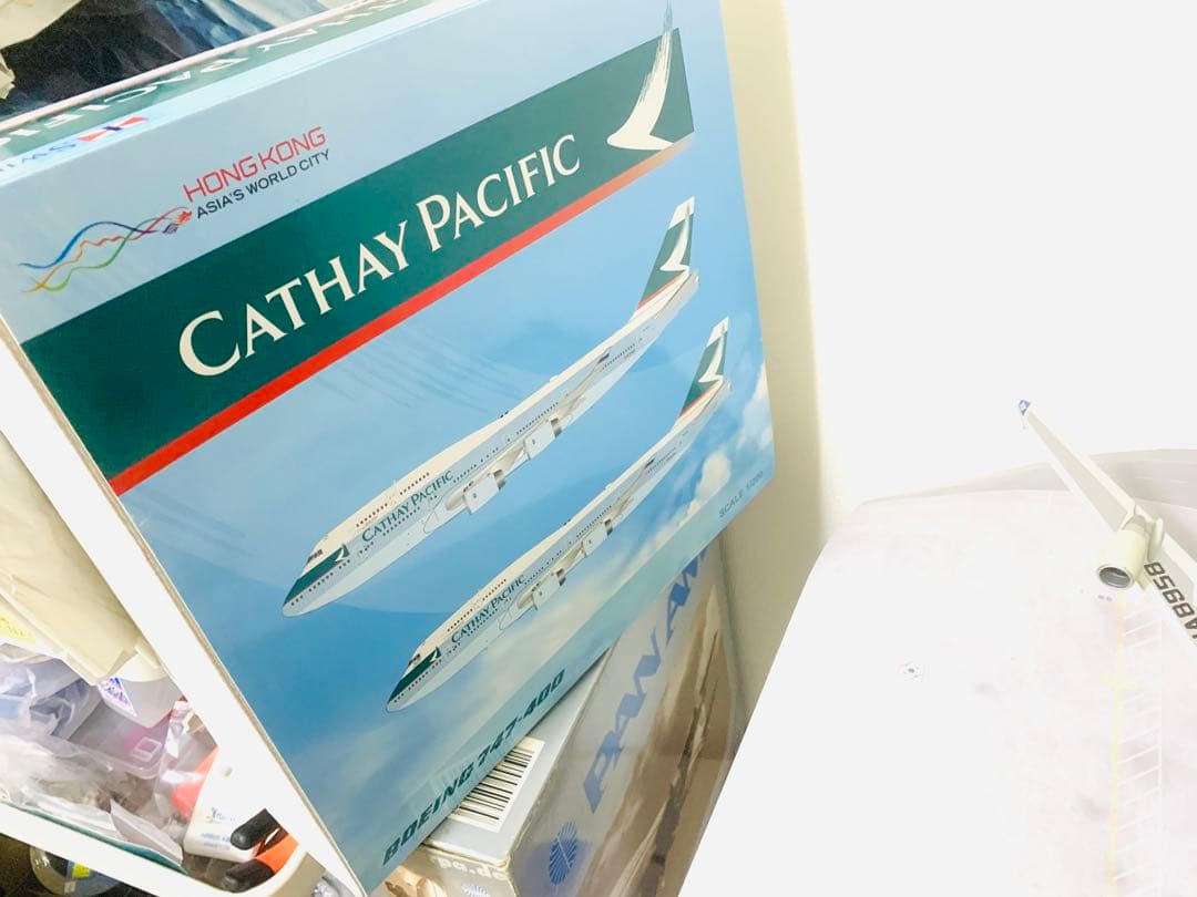 昭和ろくです‼️１／２００キャセイパシフィック航空Ｂ７４７－４００金属製