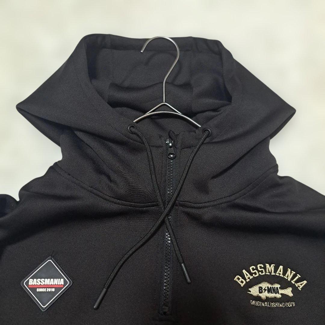 バスマニア BASSMANIA パーカー フーディ L ハーフジップ【a-60】