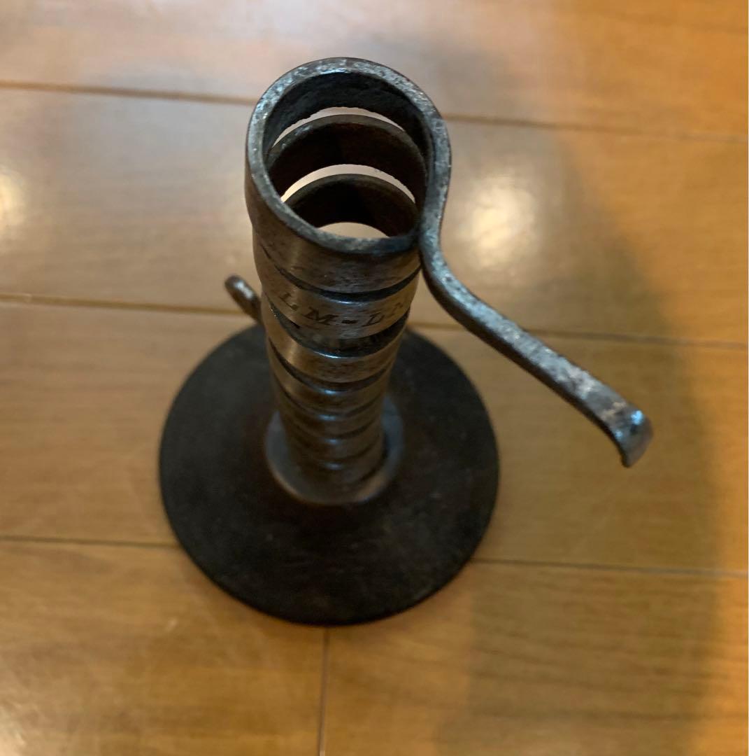 フランス　螺旋式燭台立