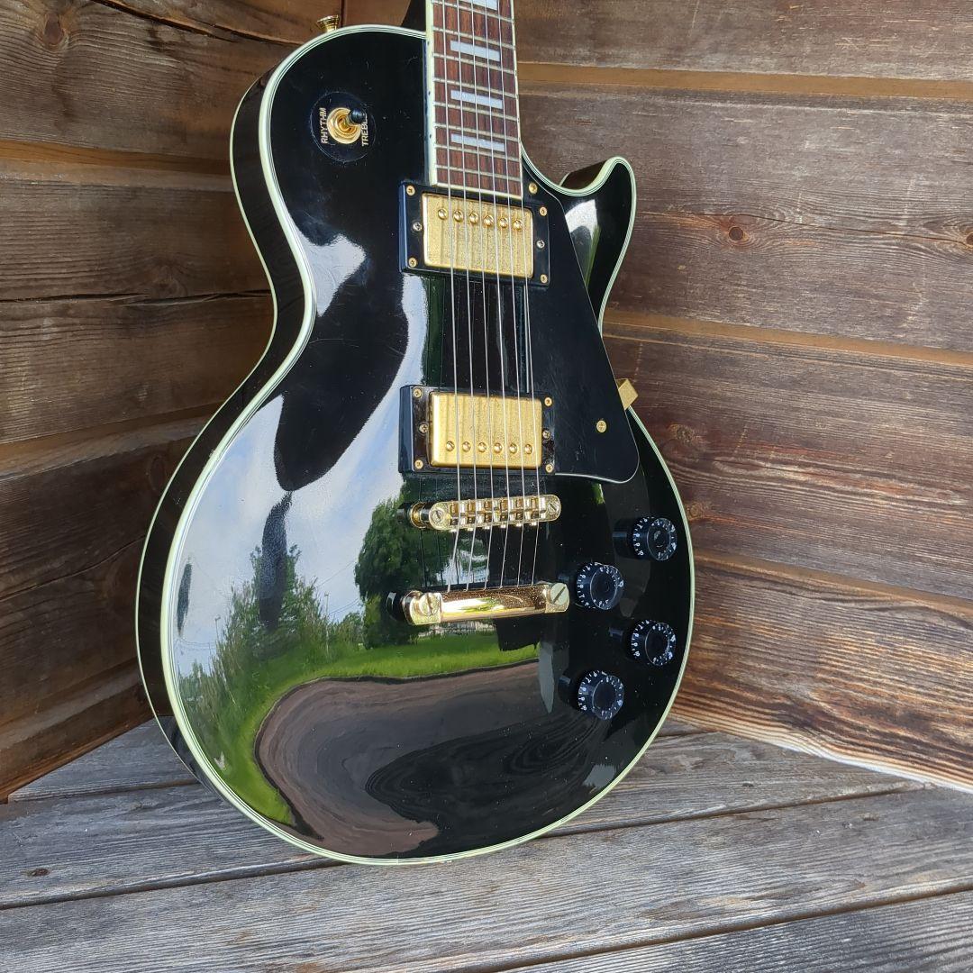 ノンブランド ブラック エレキギター ロックギタリスト応援