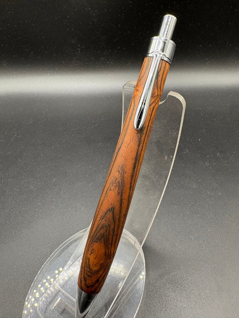 527極上　ハカランダ　杢あり　木軸シャーペン　ボールペン