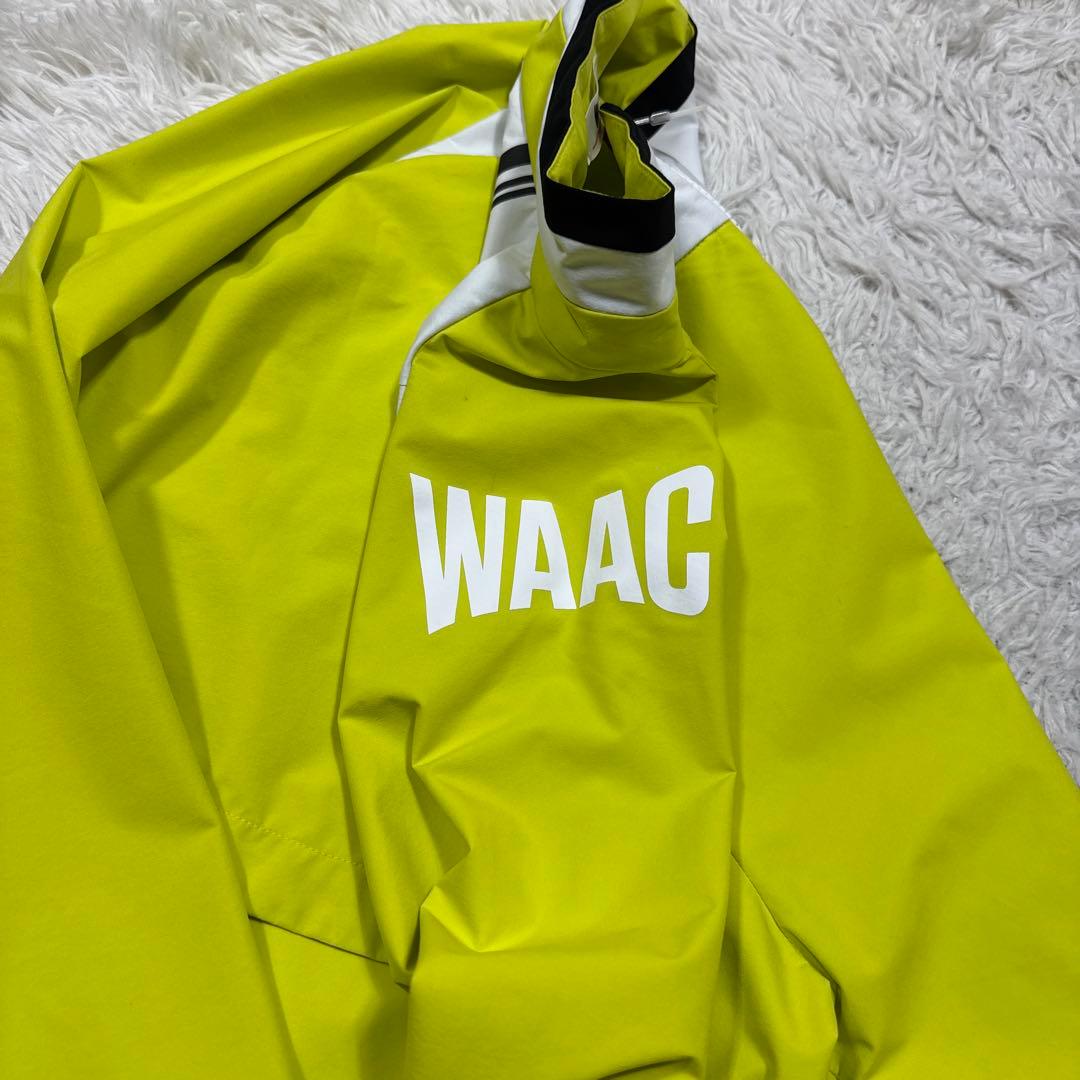 未使用級 近年モデル！ワック ナイロンジャケット ゴルフウェア 蛍光黄色 M相当