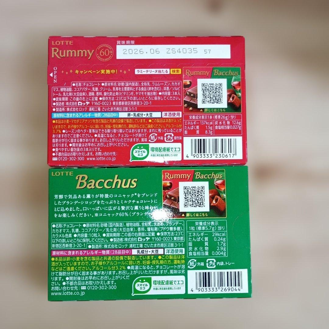 フォロワー様限定価格★送料込★Rummy & Bacchus冬季限定チョコレート