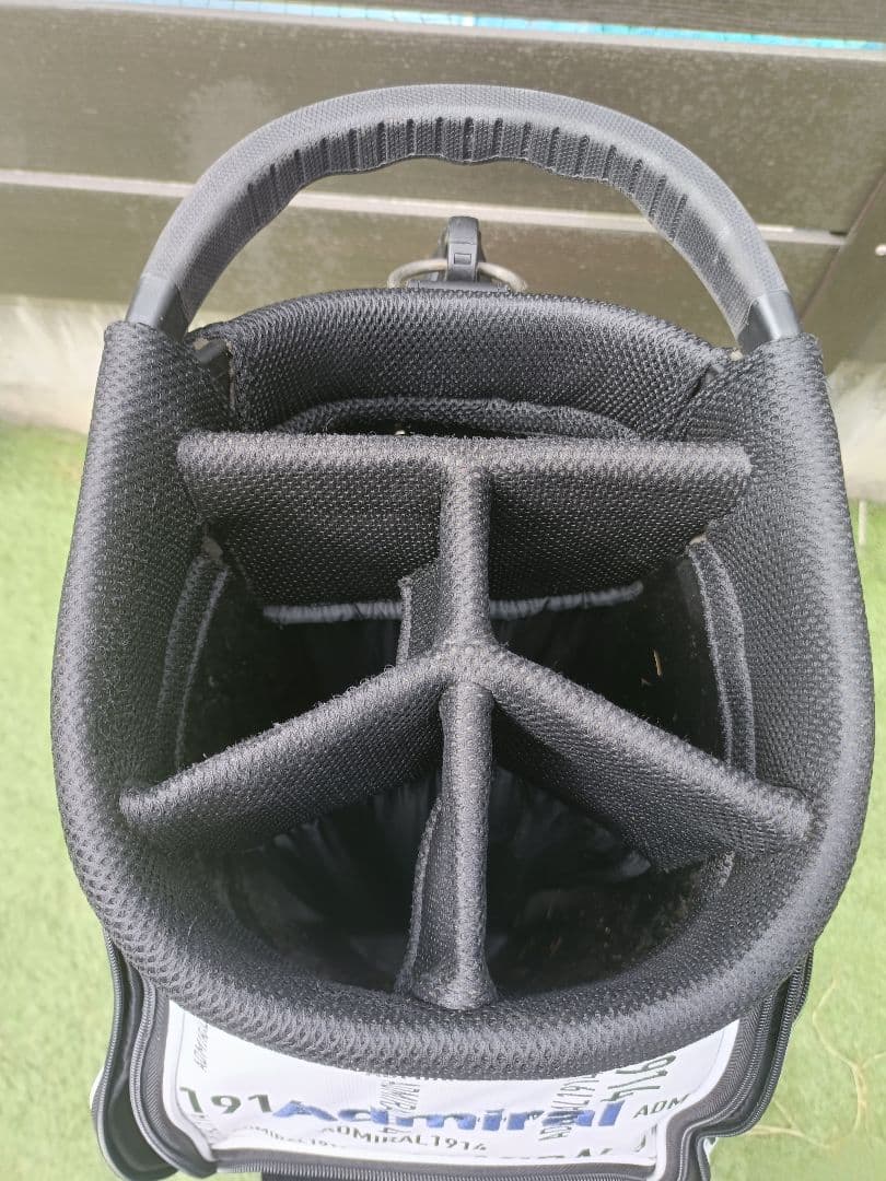 【美品】ADMRIAL 1914 キャディバッグ ホワイト・ブラック