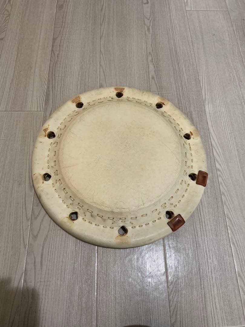 締太鼓三丁掛の皮2枚