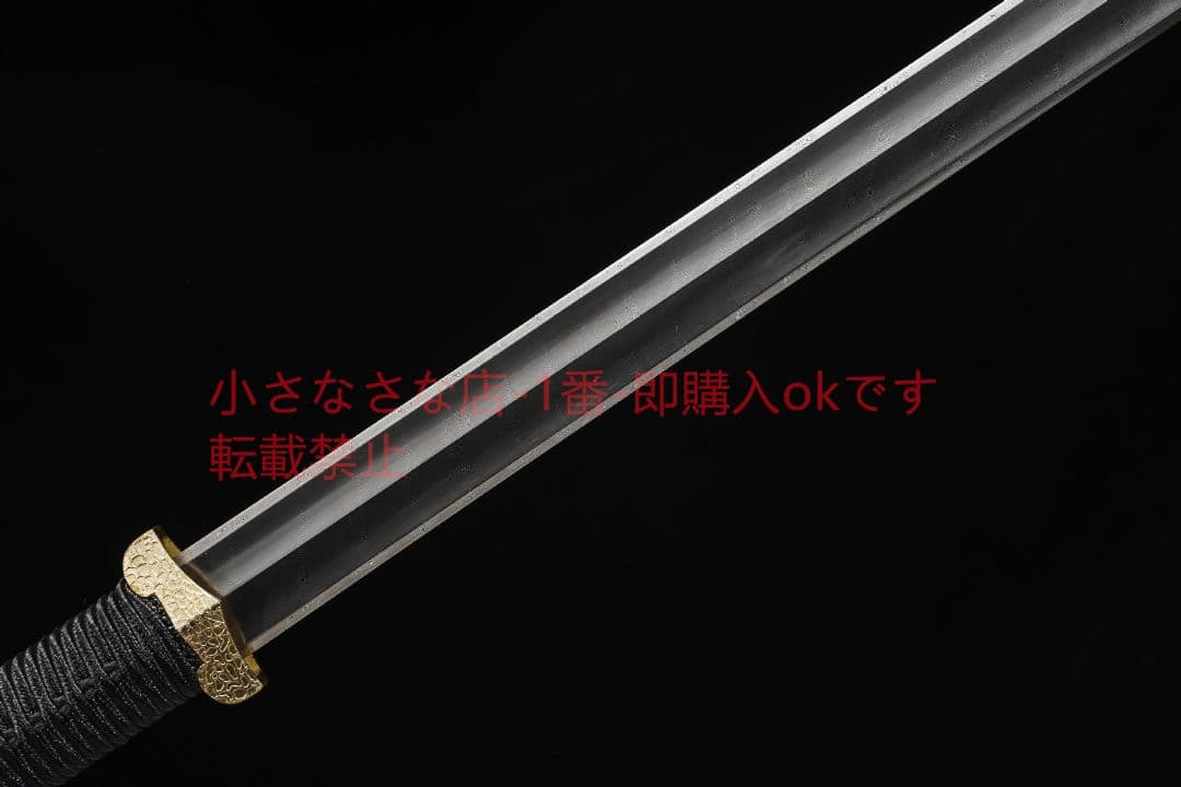 素装瓦面大漆鞘漢剣  古兵器 武具 刀装具 日本刀 模造刀 居合刀