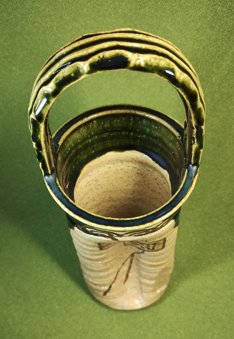 織部手付　花入　茂