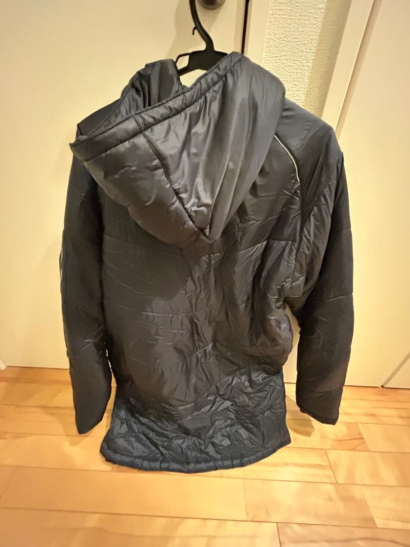 hummel フード付き 紺 ベンチコート